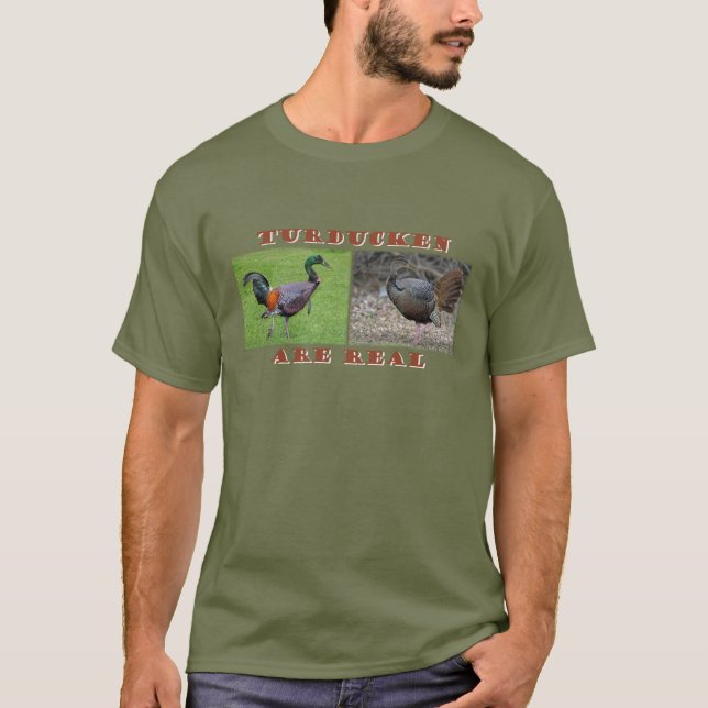 Camiseta Turducken é t-shirt real (Frente)