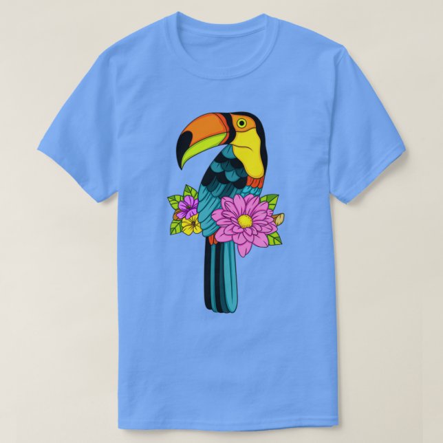 Camiseta Turiano bonito com flores (Frente do Design)