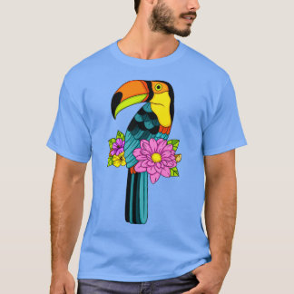 Camiseta Turiano bonito com flores