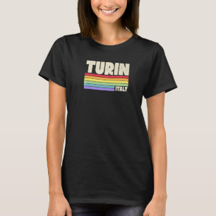 Camiseta Turim Itália Rainbow Orgulho gay Merch Retro 70s 8