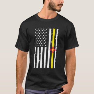 Camiseta Turista Viagem do Orgulho de Bandeiras do Novo Méx