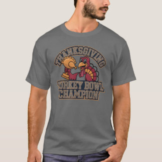 Camiseta Turkey Bowl Champion Game Day Food Football Fun