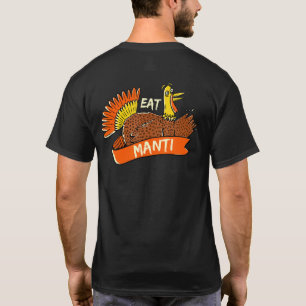 Camiseta Turkey Eat Manti Thanksgiving Manty Black Friday M