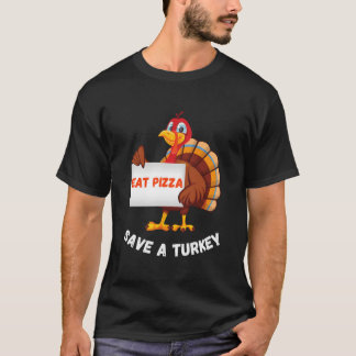 Camiseta Turkey Eat Pizza Thanksgiving