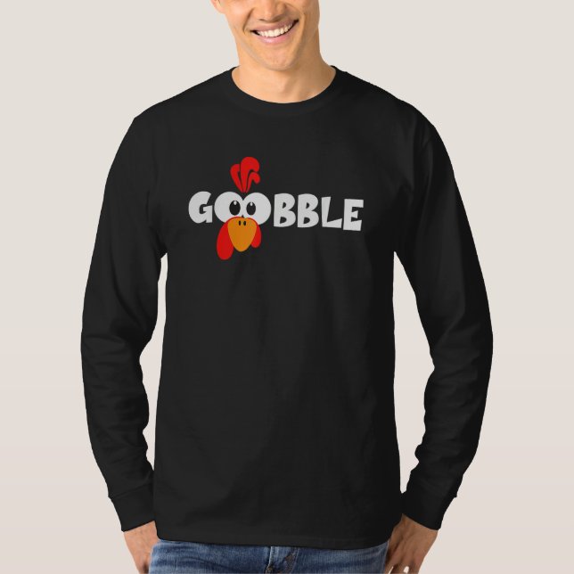 Camiseta TURKEY FACE  Kids Adult Halloween Thanksgiving (Frente)