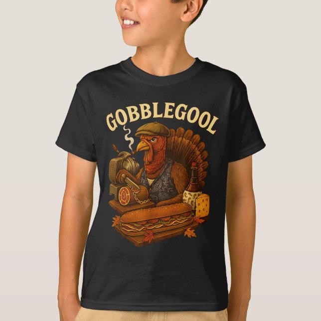 Camiseta Turkey Gabagool Gobbol Funny Italian Food  (Frente)