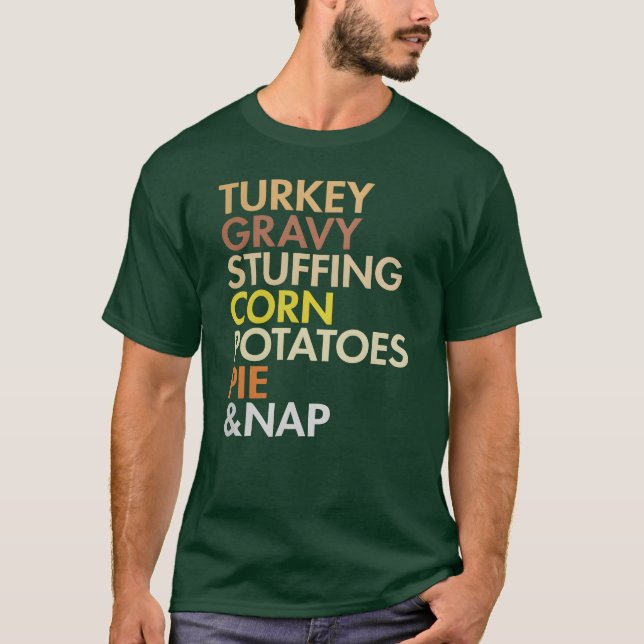 Camiseta turkey thanksgiving food gift (Frente)