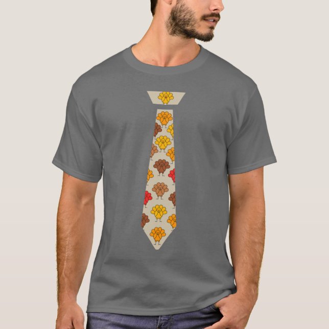 Camiseta Turkey thanksgiving tie gift (Frente)