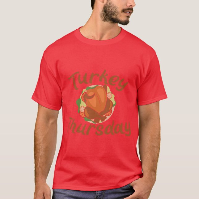 Camiseta Turkey Thursday Taco Tuesday Happy Thanksgiving Da (Frente)