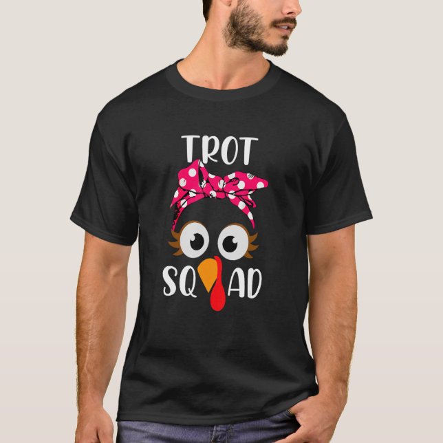Camiseta Turkey Trot Squad Running Apparel (Frente)