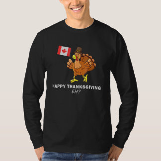 Camiseta Turkey With Canada Flag Cool Canadian Thanksgiving