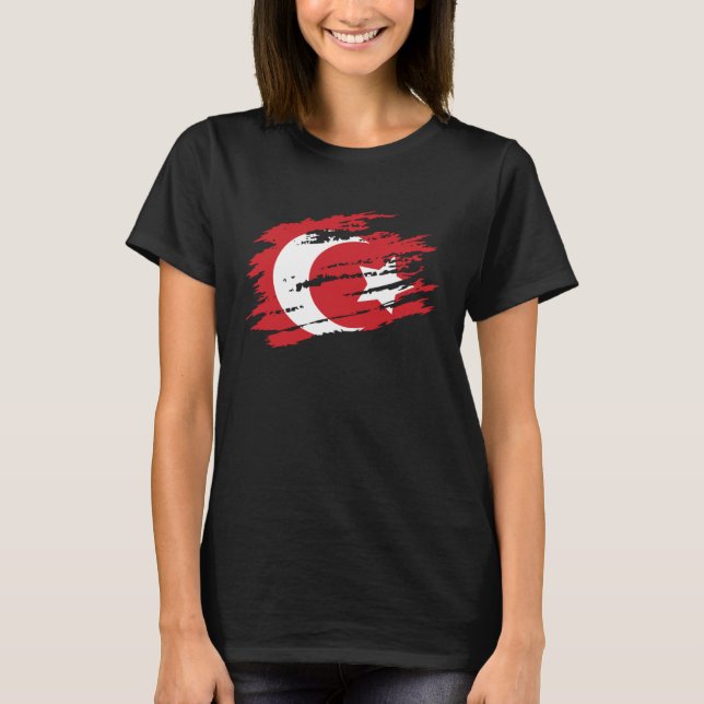 Camiseta Turkish Flag Turkey Football Handball Basketball (Frente)