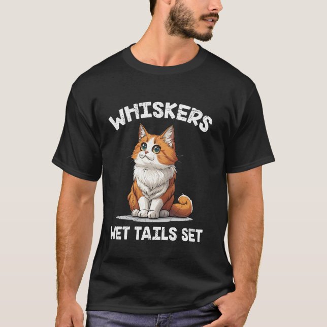 Camiseta Turkish Van BIGODES CAUDAS MOLHADAS CONJUNTO Dono  (Frente)