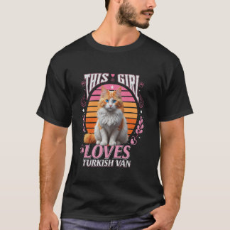 Camiseta Turkish Van ESTA MENINA AMA SUA GATA TURKISH VAN G