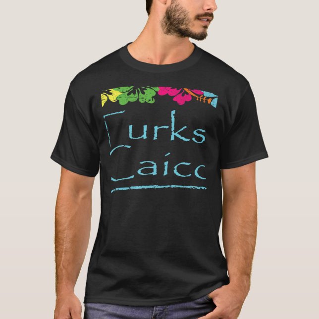 Camiseta Turks and Caicos Bright Sunny Summer Weather At Th (Frente)