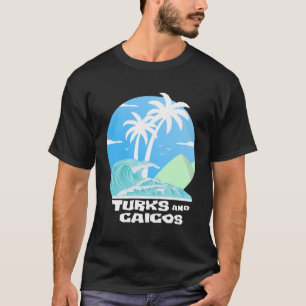 Camiseta Turks E Caicos Ilhas Palms Beach Caribe Gif
