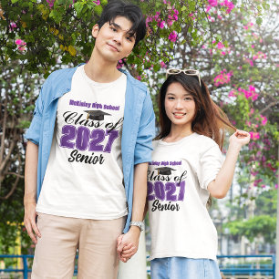 Camiseta Turma Amarela de 2027 Senior Escola de Ensino Médi
