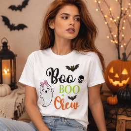 Camiseta Turma Boo Boo Fantasma Bonito Dia das Bruxas