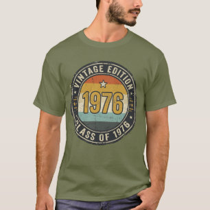 Camiseta Turma de 1976 Listras do Pôr do Sol Retrô Desgasta