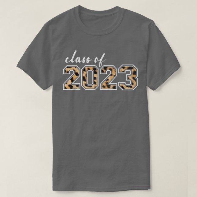 Camiseta Turma de 2023 Leopard Womens Girls Seniors 2023  (Frente do Design)