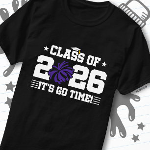 Camiseta Turma de 2026 Cheer de Formatura Está na Hora