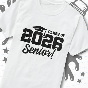 Camiseta Turma de 2026 Citação Divertida de Graduação do En