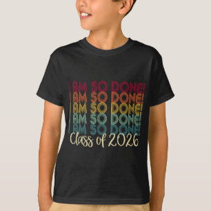 Camiseta Turma De 2026 Estou Tão Cansado Formatura Para Ele