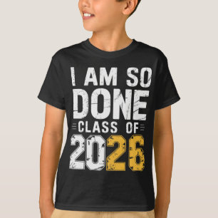 Camiseta Turma De 2026 Estou Tão Farto Da Graduação Para El