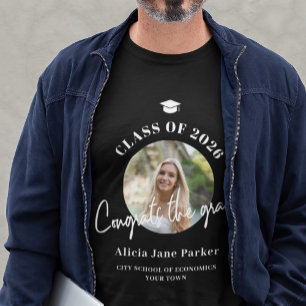 Camiseta Turma de 2026 foto parabeniza o graduado formatura