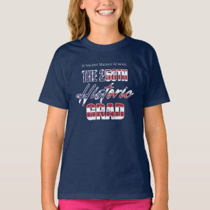 Camiseta Turma de 2026 Graduação Vintage 250º Aniversário