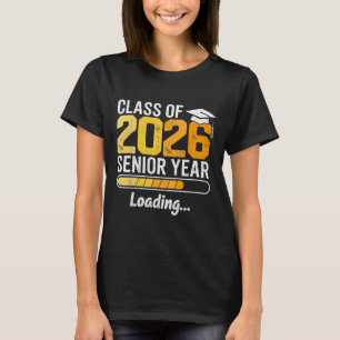 Camiseta Turma De 2026 Último Ano Carregando Formatura Seni
