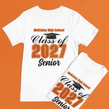 Turma de 2027 Orange Classe Sênior Escola de Ensin