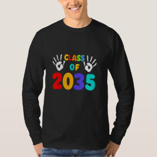 Camiseta Turma De 2035 Cresça Comigo Impressão Da Mão No Ve