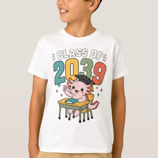 Camiseta Turma de 2039 Axolote Futuro Graduado Graduação