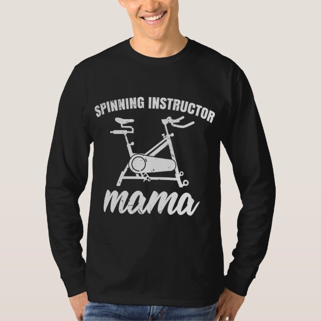 Camiseta Turma de ciclismo Mãe Instrutor de Fiação Mamã (Frente)