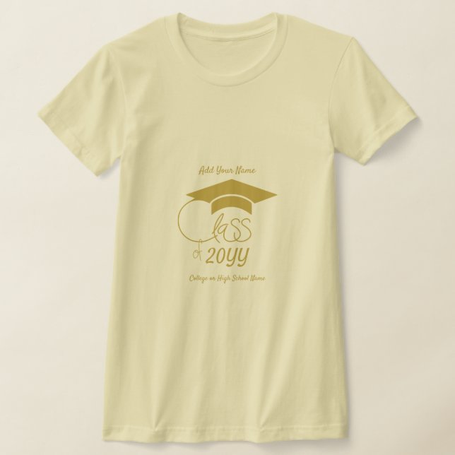 Camiseta Turma de... e Citação Inspiradora - Design Dourado (Postura )