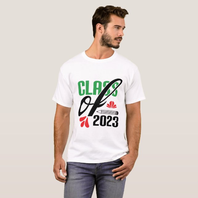 Camiseta Turma de Graduados Estilo Varsity 2023 (Frente Completa)
