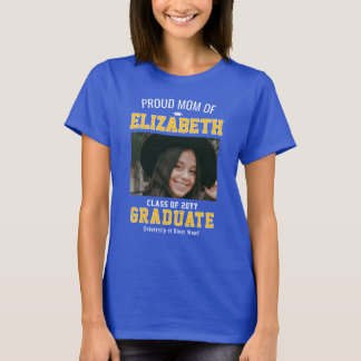 Camiseta Turma de Mãe Orgulhosa Graduada Personalizado