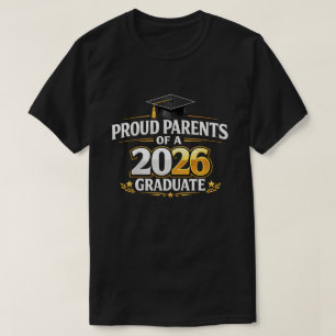 Camiseta Turma de Pais Orgulhosos de 2026 Graduação