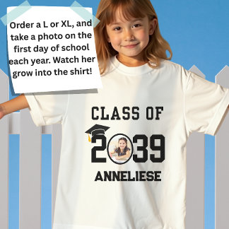 Camiseta Turma Personalizada de 2039 Cresça Comigo Primeiro