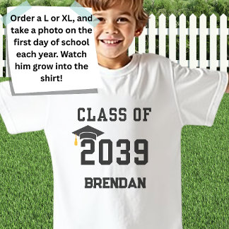 Camiseta Turma Personalizada de 2039 Cresça Comigo Primeiro