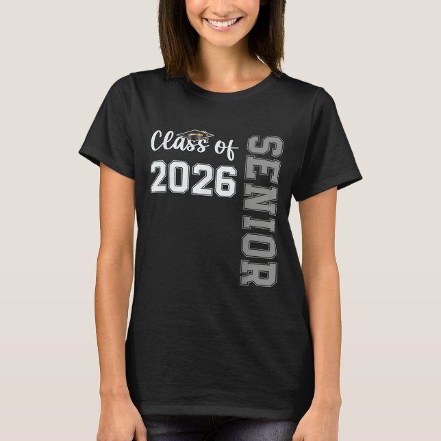 Camiseta Turma sênior de 2026 formatura 2026 (Frente)