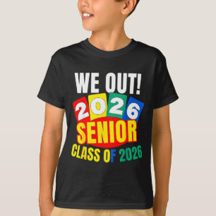 Camiseta Turma sênior de 2026 formatura engraçada alta