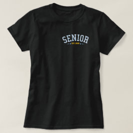 Camiseta Turma Sênior Personalizada De 2026 Graduação Azul