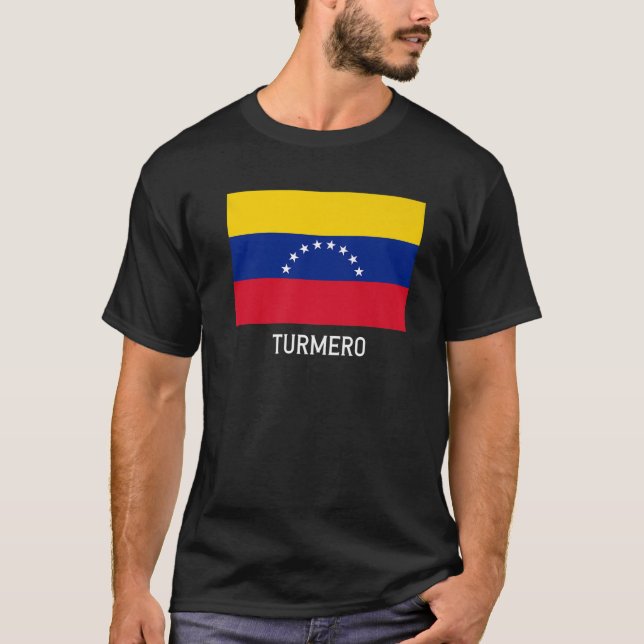 Camiseta Turmero Venezuela Flag Emblem Escudo Bandera (Frente)