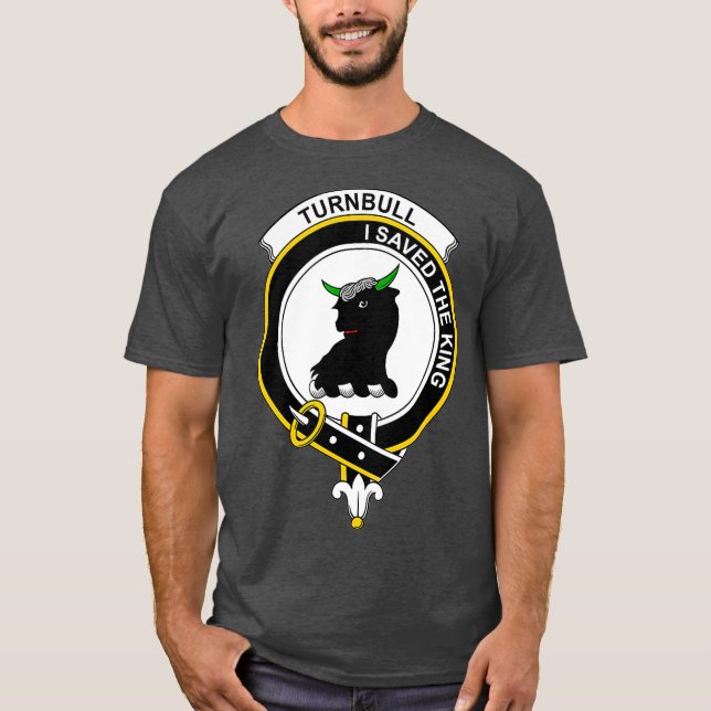 Camiseta Turnbull Casaco de Guarda Familiar de Armas (Frente)