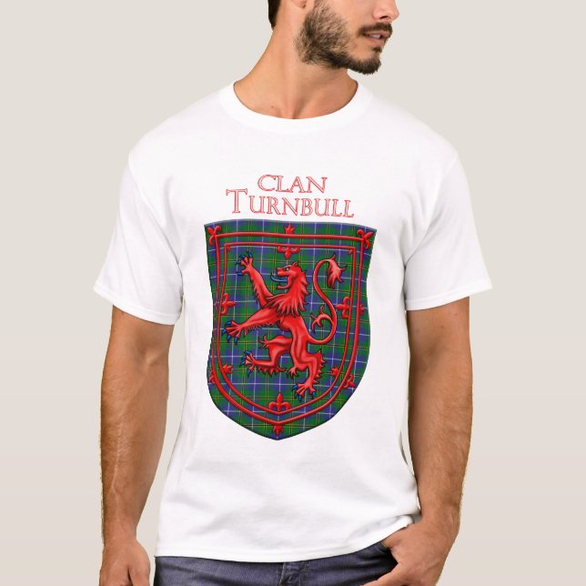 Camiseta Turnbull Hunando Xadrez escocesa de Tartan (Frente)