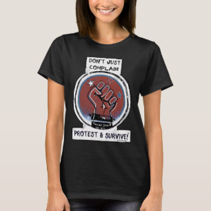 Camiseta turnê da banda punk de letras engraçadas rock retr
