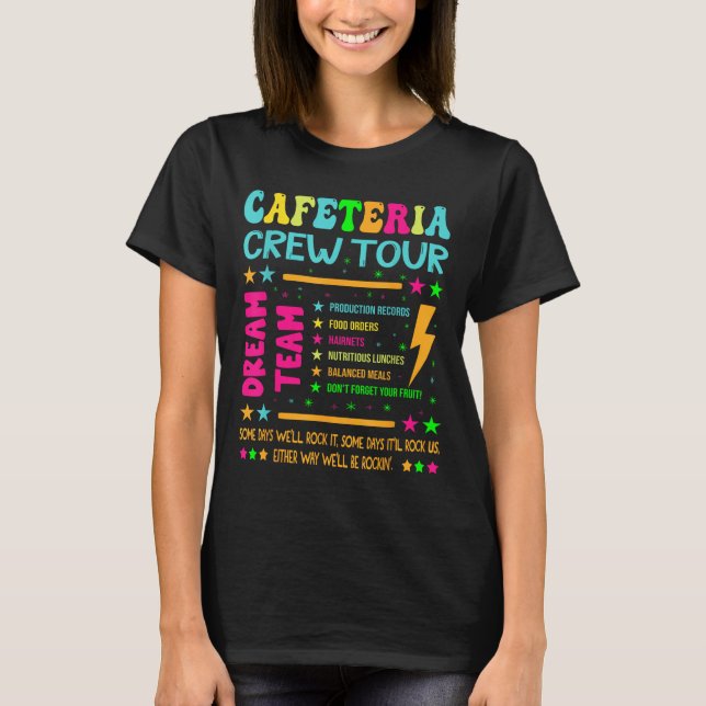 Camiseta Turnê de Café Turnê Almoço A Equipe Sonhadora De V (Frente)