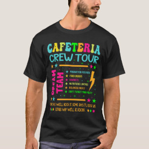 Camiseta Turnê de Café Turnê Almoço A Equipe Sonhadora De V